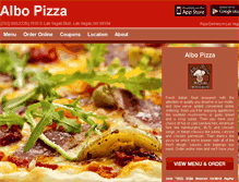 Tablet Screenshot of albopizzalv.com